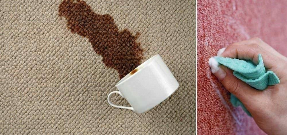 Пятно от чая на ковре