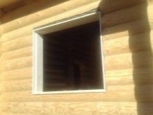 Окосячка для пластиковых окон в деревянном доме