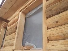 Окосячка в деревянном доме из бруса
