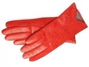 Перчатки женские красные