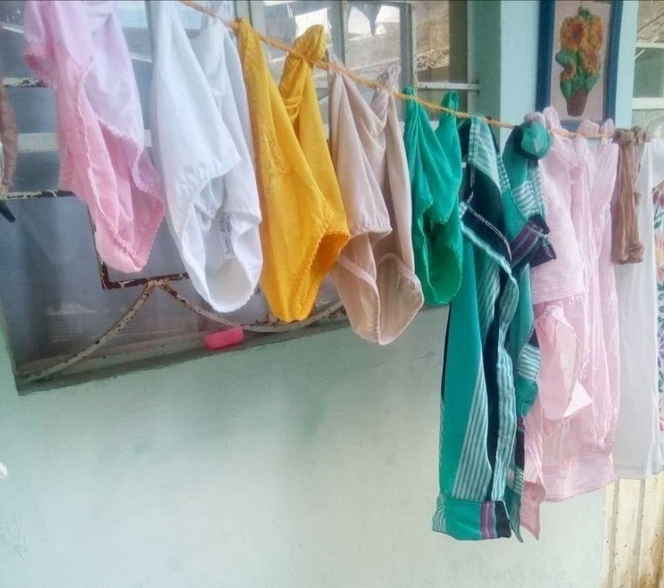 Laundry apron hanging panties нижнее белье большого размера