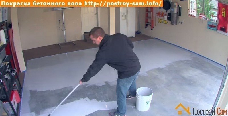 Покрытие бетонного пола растворенным пенопластом