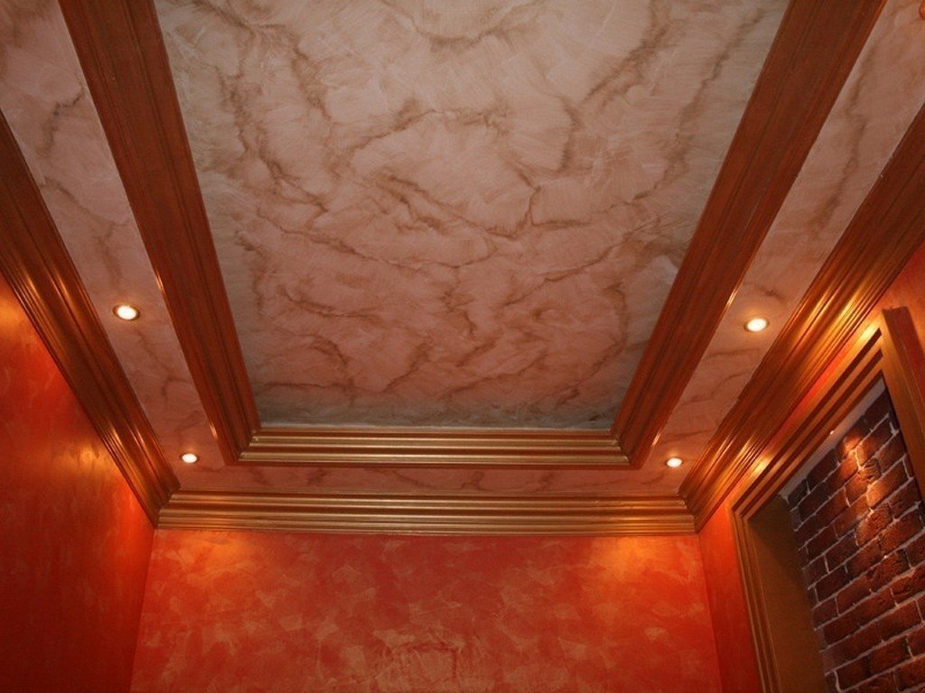 Натяжной потолок венецианская штукатурка