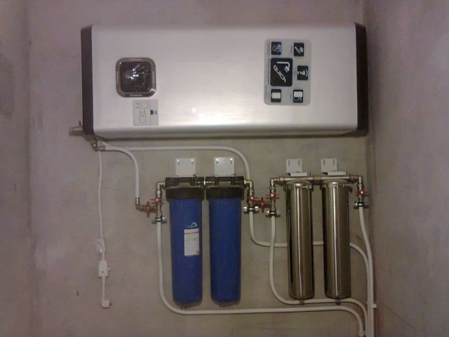 Двухступенчатый фильтр для очистки холодной воды