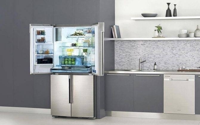 Кухня встроенный холодильник