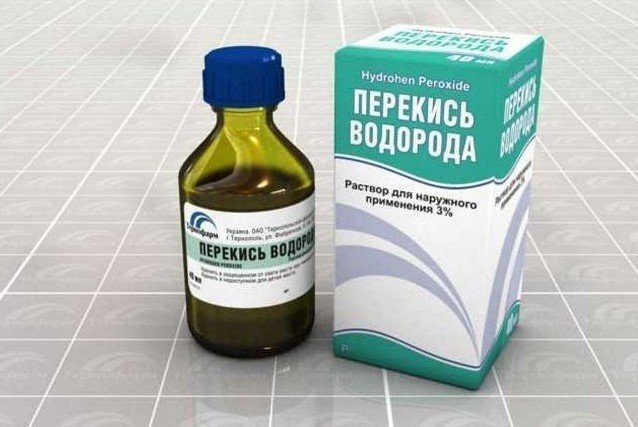 Полоскание горла перекисью водорода