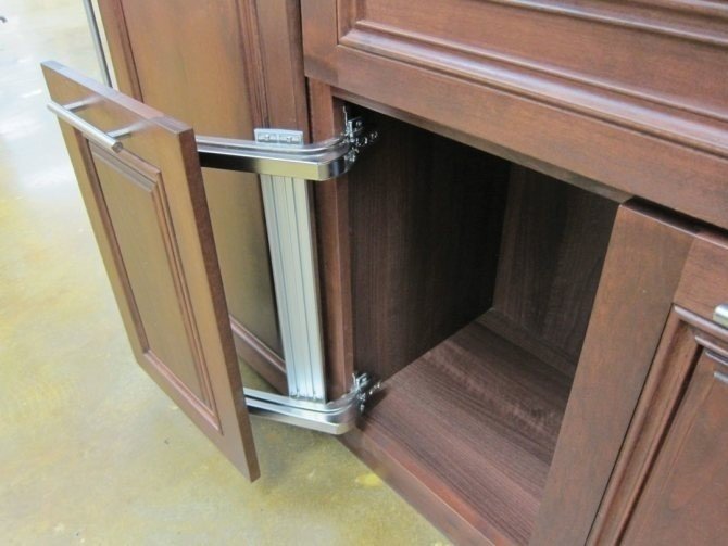 Сдвижные дверцы для кухонной мебели
