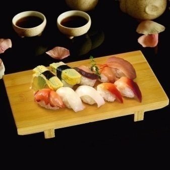 Деревянная посуда для суши и роллов