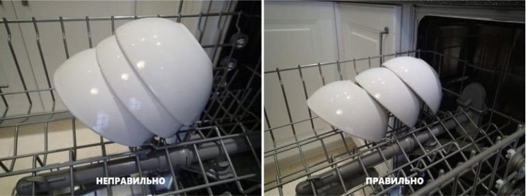 Глубокие тарелки в посудомоечной машине