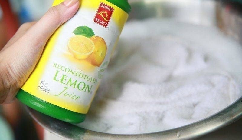 Отбеливание в лимонной кислоте