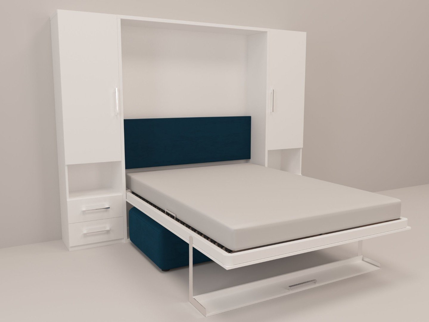 Шкаф-кровать диван трансформер transmeb блюз