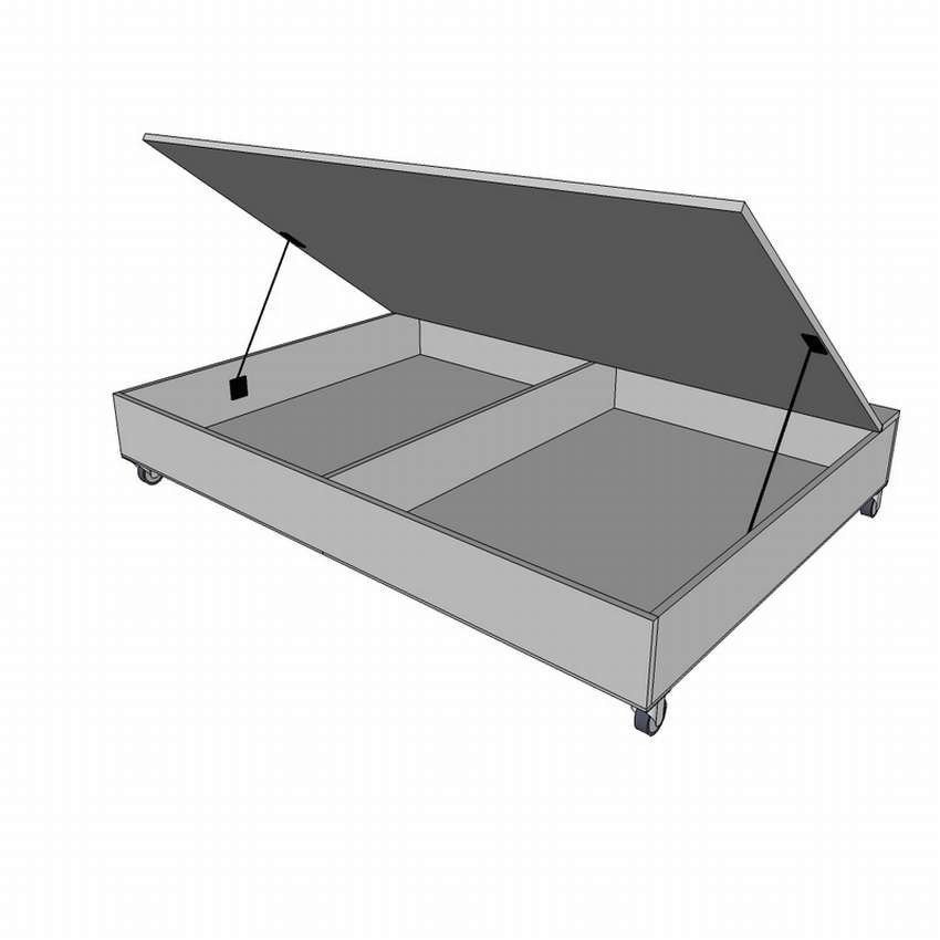 Кровать с подъемным механизмом чертеж
