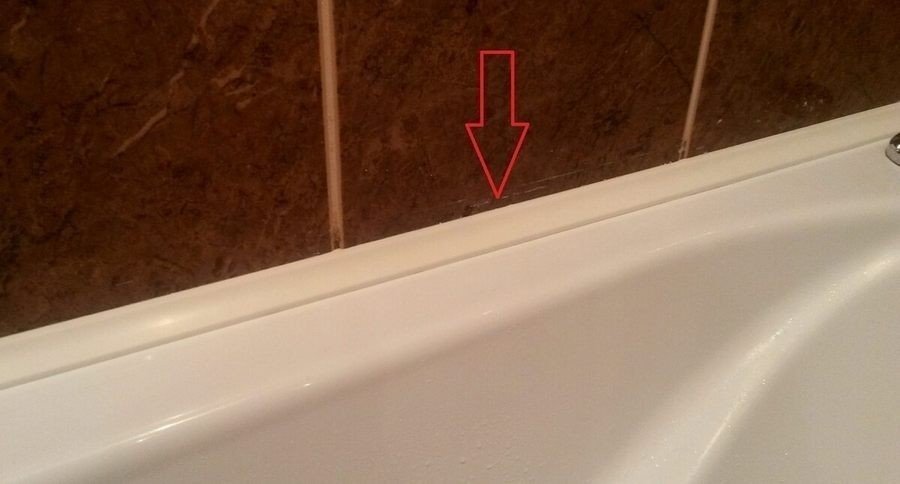 Щель между ванной и стеной решение проблемы