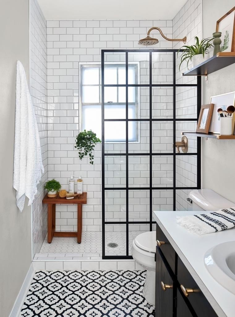 Скандинавский минимализм ванной комнаты