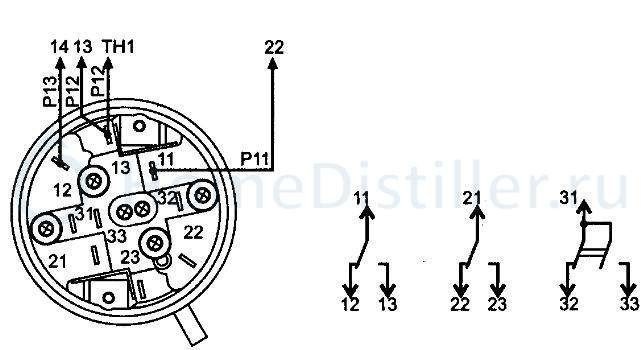 Электрическая схема прессостата стиральной машины