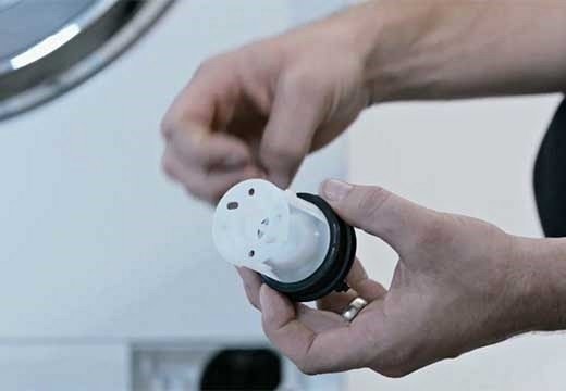 Washing machine pump filter
