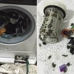 Как почистить фильтр в стиральной машинке, если он забился