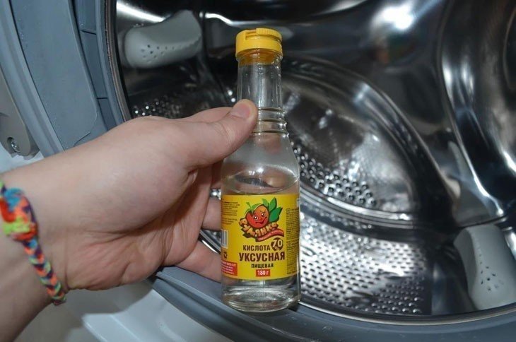 Уксус и лимонная кислота для чистки стиральной машины