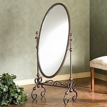 Зеркало напольное flame mirror металлическое мик античная бронза